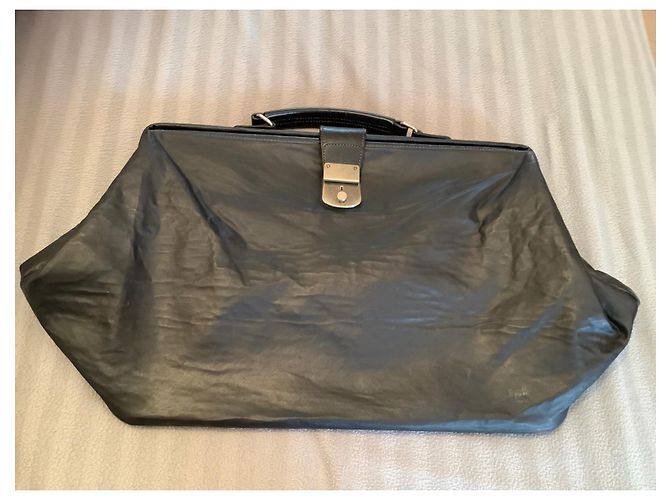 Borsa da viaggio Jean Paul Gaultier in pelle nera Nero - vista 13