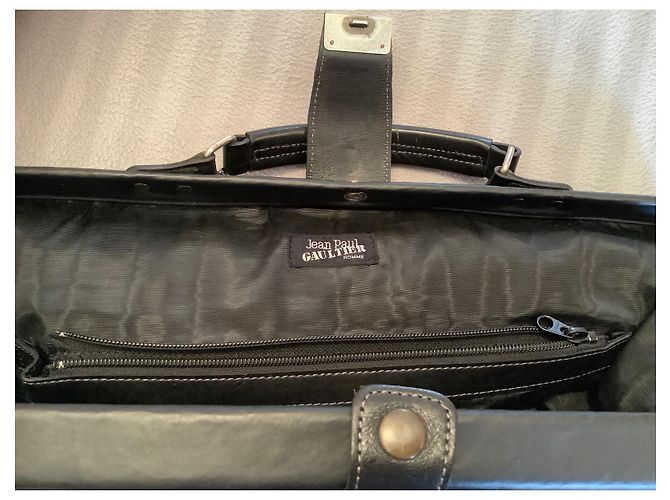 Borsa da viaggio Jean Paul Gaultier in pelle nera Nero - vista 15