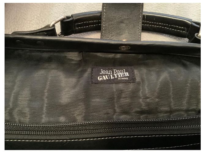 Borsa da viaggio Jean Paul Gaultier in pelle nera Nero - vista 16