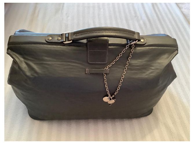 Borsa da viaggio Jean Paul Gaultier in pelle nera Nero - vista 2