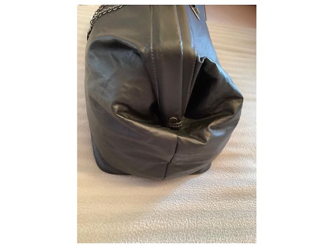 Borsa da viaggio Jean Paul Gaultier in pelle nera Nero - vista 3