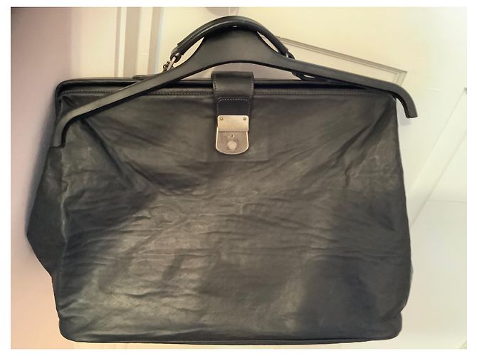 Borsa da viaggio Jean Paul Gaultier in pelle nera Nero - vista 8