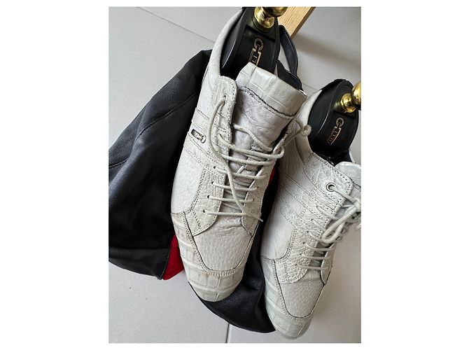 Zilli Sneaker aus Krokodilleder Grau - Ansicht 2