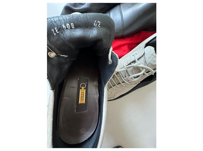 Zilli Sneaker aus Krokodilleder Grau - Ansicht 4