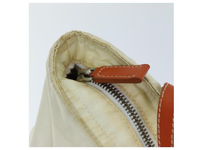 Tote PRADA Sac Cabas Nylon Beige Orange Auth 75334 - vue 10