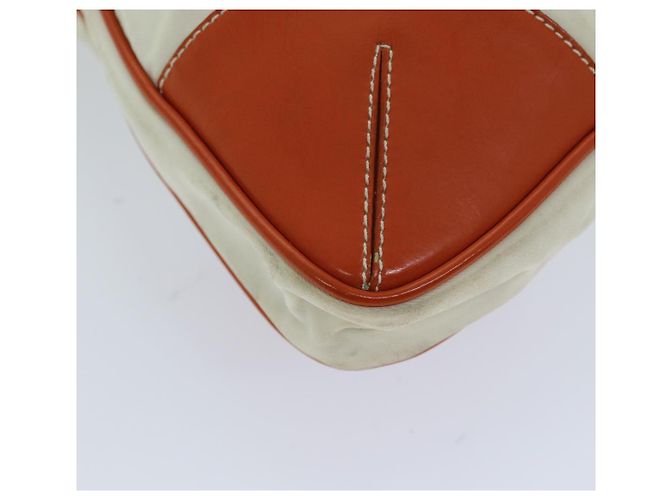 Tote PRADA Sac Cabas Nylon Beige Orange Auth 75334 - vue 15