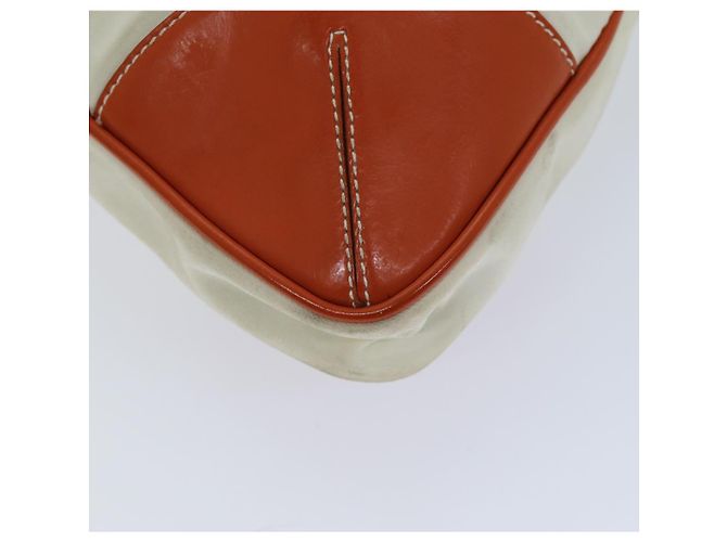 Tote PRADA Sac Cabas Nylon Beige Orange Auth 75334 - vue 16