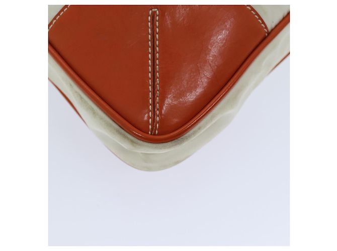 Tote PRADA Sac Cabas Nylon Beige Orange Auth 75334 - vue 17