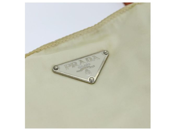 Tote PRADA Sac Cabas Nylon Beige Orange Auth 75334 - vue 18