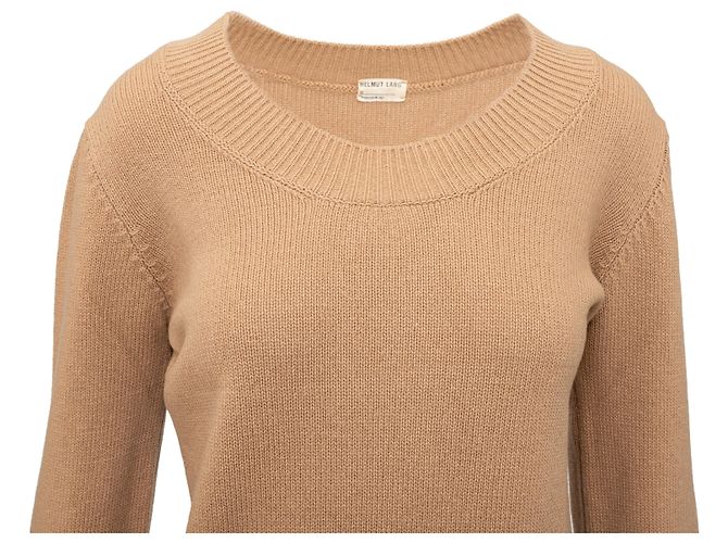Suéter de malha Helmut Lang Bege - vista 3