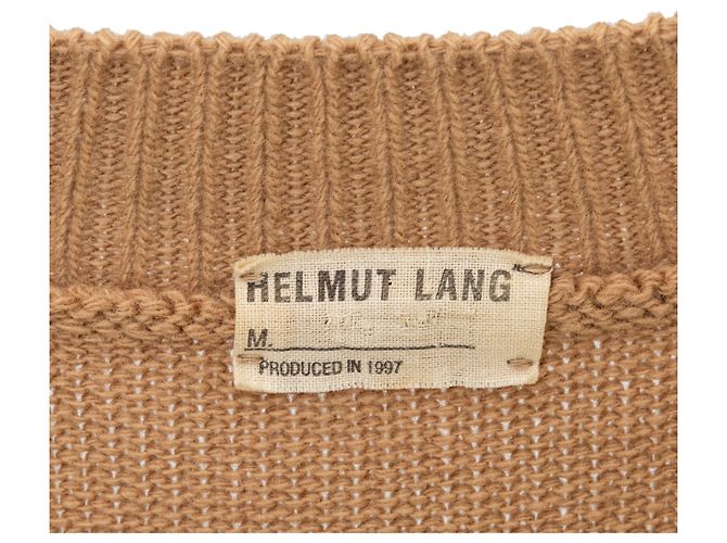 Suéter de malha Helmut Lang Bege - vista 9