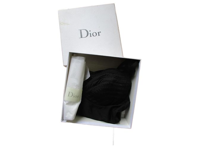 Christian Dior Einteiliger Badeanzug, Größe 4. Schwarz - Ansicht 2
