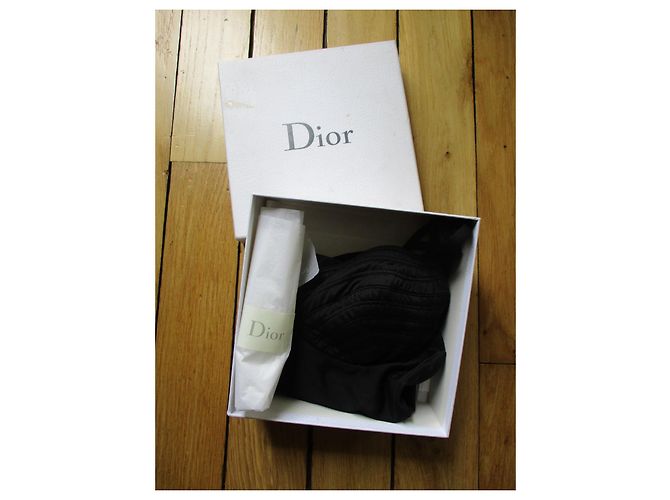 Christian Dior Einteiliger Badeanzug, Größe 4. Schwarz - Ansicht 3