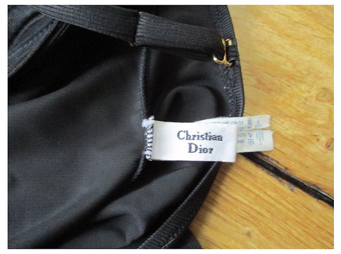 Christian Dior Einteiliger Badeanzug, Größe 4. Schwarz - Ansicht 6