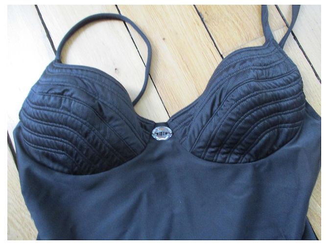 Christian Dior Einteiliger Badeanzug, Größe 4. Schwarz - Ansicht 7
