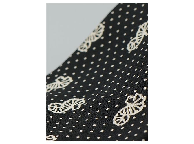 Valentino Garavani Corbata Negra con Caballitos de Mar Negro - vista 2