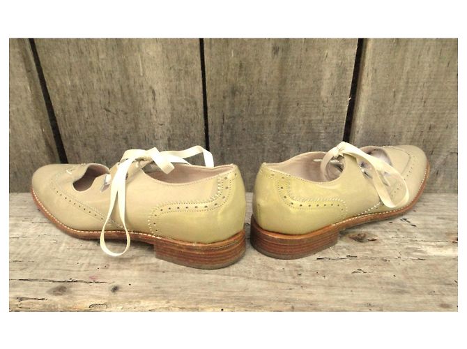 Scarpe stringate Paraboot Beige Pelle verniciata - vista 6