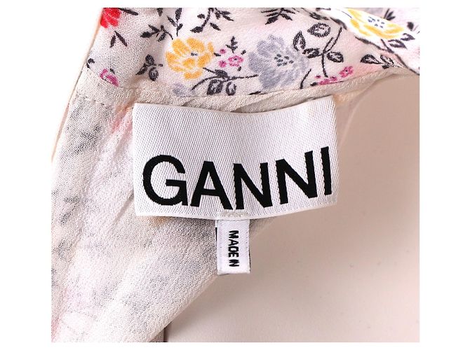 Abito midi floreale Ganni Ditsy in cotone multicolore - vista 10