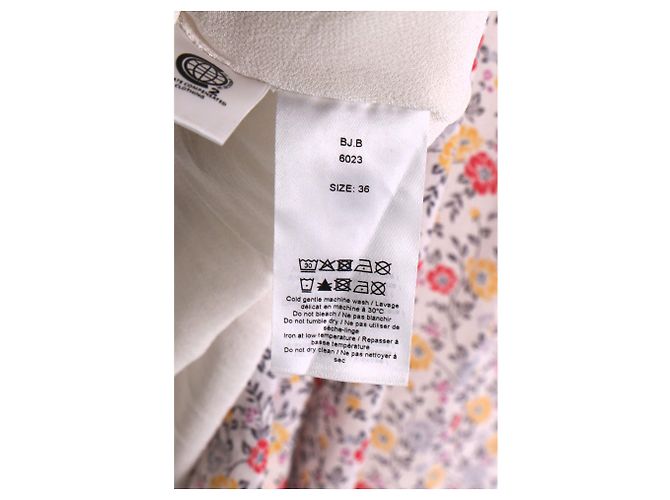 Abito midi floreale Ganni Ditsy in cotone multicolore - vista 11