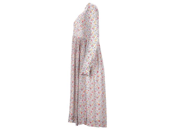 Abito midi floreale Ganni Ditsy in cotone multicolore - vista 2