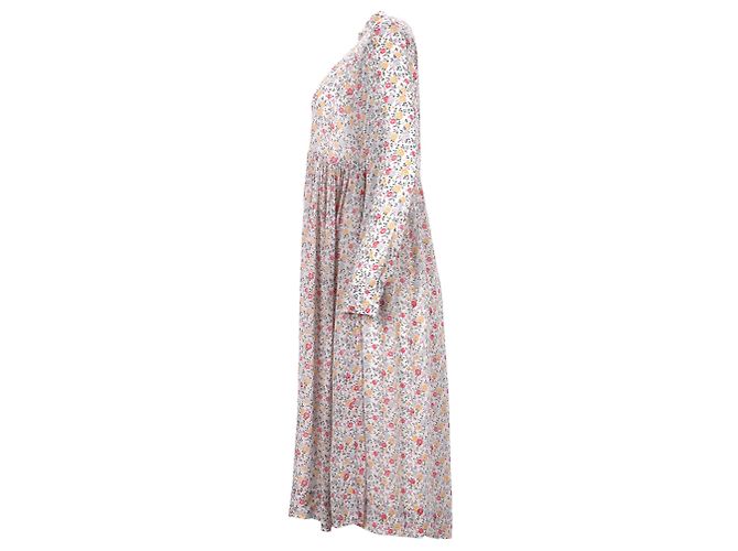 Abito midi floreale Ganni Ditsy in cotone multicolore - vista 8
