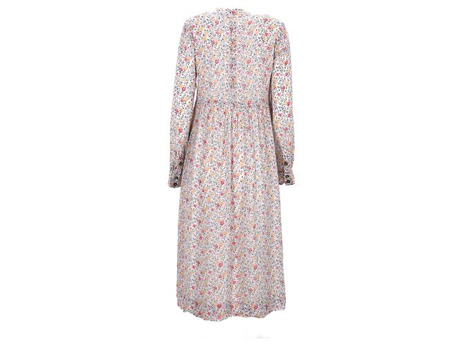 Abito midi floreale Ganni Ditsy in cotone multicolore - vista 9