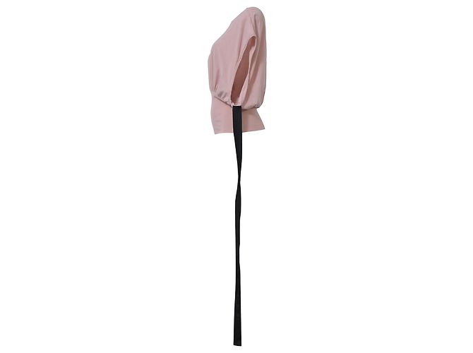 Rick Owens DRKSHDW Tommy Camicetta corta in cotone rosa - vista 2