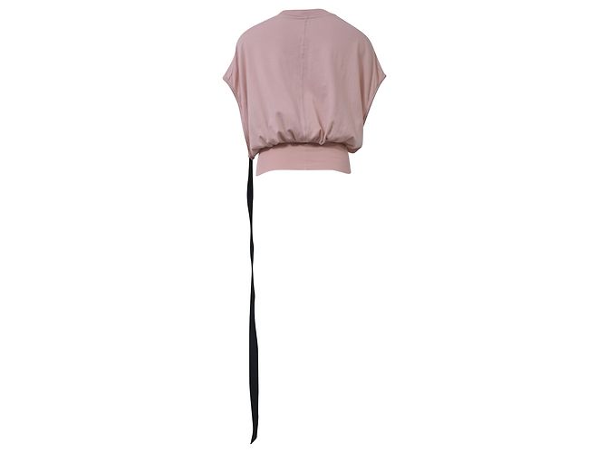 Rick Owens DRKSHDW Tommy Camicetta corta in cotone rosa - vista 3