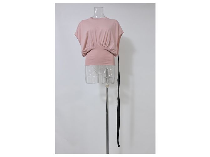Rick Owens DRKSHDW Tommy Camicetta corta in cotone rosa - vista 6