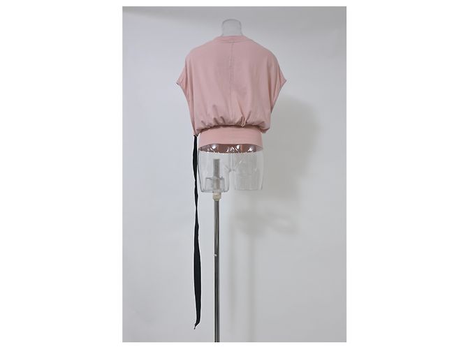 Rick Owens DRKSHDW Tommy Camicetta corta in cotone rosa - vista 8