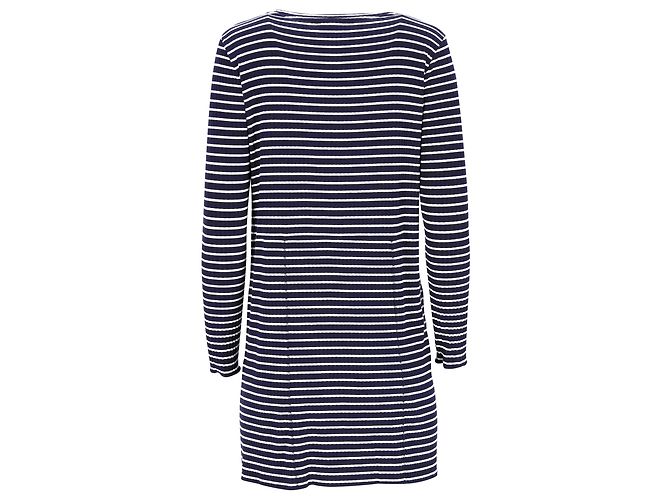 Apc A.P.C. Gestreiftes Minikleid aus marineblauer Viskose - Ansicht 3
