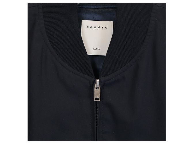 Giubbotto Bomber Sandro In Cotone Blu Navy - vista 2