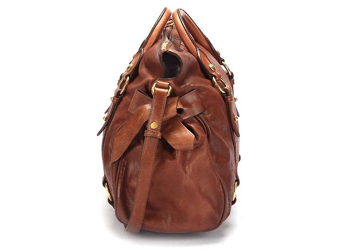 Bolsa de ombro de couro Miu Miu em muito bom estado - vista 4