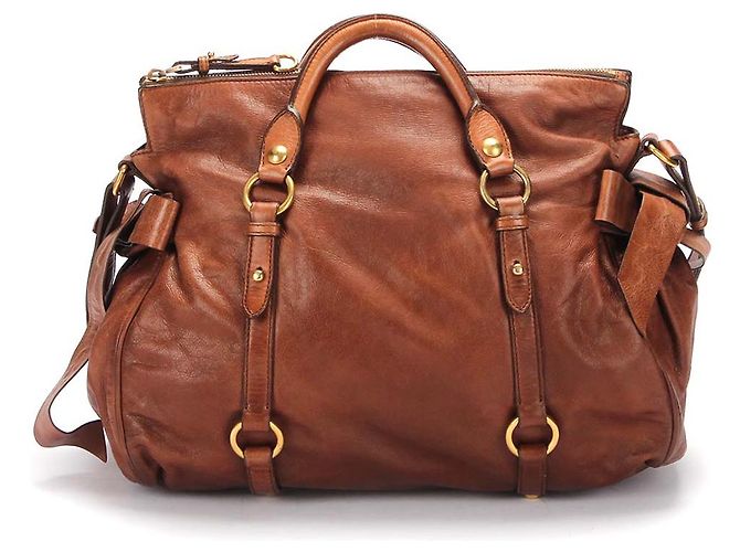 Bolsa de ombro de couro Miu Miu em muito bom estado - vista 5