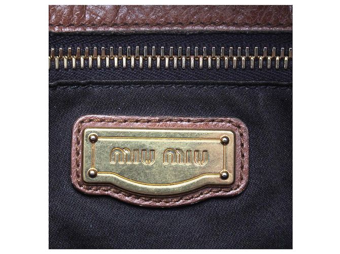 Bolsa de ombro de couro Miu Miu em muito bom estado - vista 7