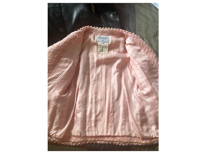 Cambon Chanel Chaqueta rosa de pasarela de 1993 - vista 4