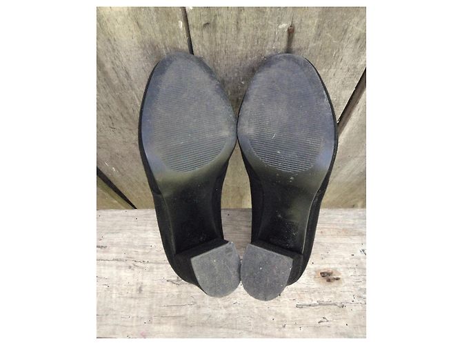 Autre Marque Stivaletti Naf Naf in velluto nero - vista 5