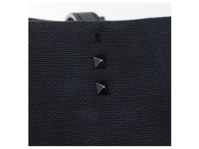 VALENTINO Borsa Tote Canvas Nera Auth bs14456 Nero - vista 10