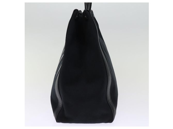 VALENTINO Borsa Tote Canvas Nera Auth bs14456 Nero - vista 4