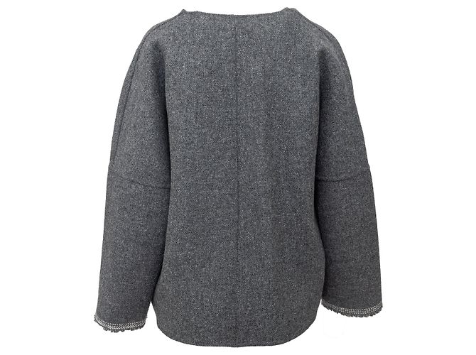 Autre Marque Dušan Wolljacke Grau - Ansicht 3