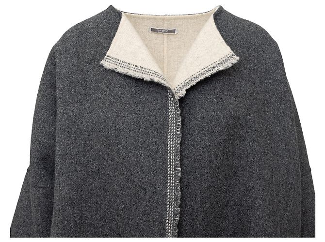 Autre Marque Dušan Wolljacke Grau - Ansicht 4