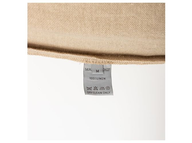 Autre Marque Dušan Leinenjacke mit halben Ärmeln Beige - Ansicht 7