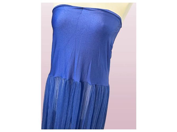 Vestido Nicole Olivier Azul de Nylon - vista 4