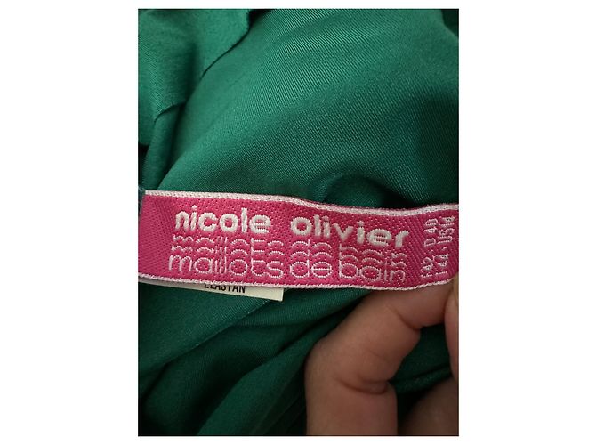 Nicole Olivier Kleid Blau mit Schlitz - Ansicht 6