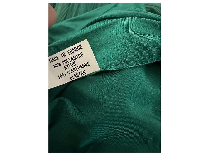 Nicole Olivier Kleid Blau mit Schlitz - Ansicht 7