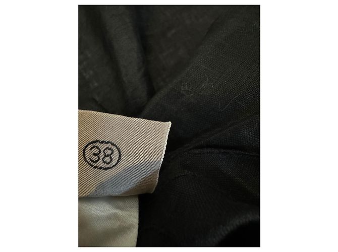 Vestido de lino negro Krizia - vista 9