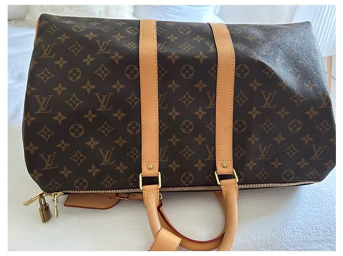 Louis Vuitton Keepall Borsa in Tela - vista 2
