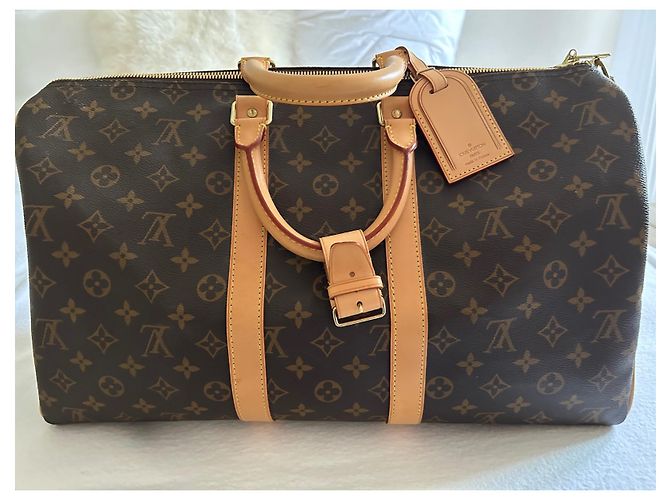 Louis Vuitton Keepall Borsa in Tela - vista 4