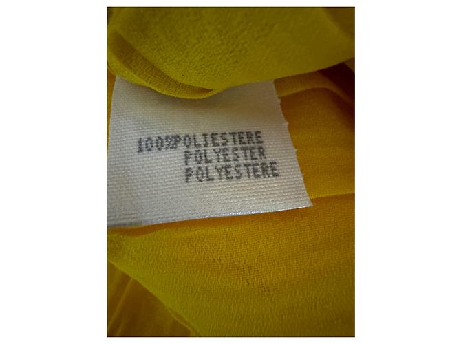 Autre Marque Vestido sin mangas amarillo Parah con botones - vista 8