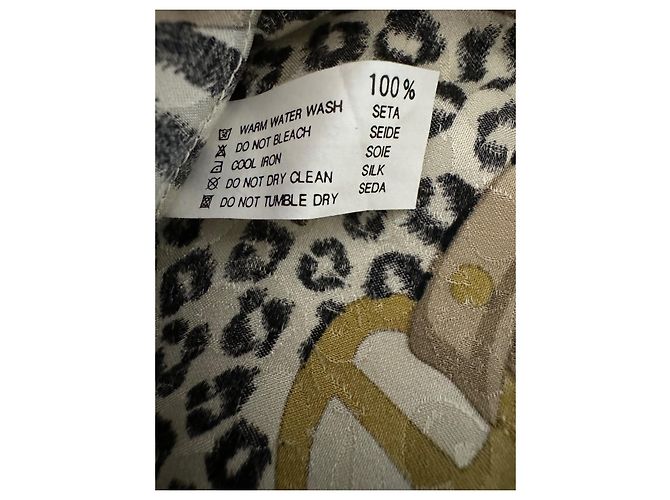 Autre Marque Albornoz y camisa PARAH de seda estampado leopardo Multicolor - vista 9